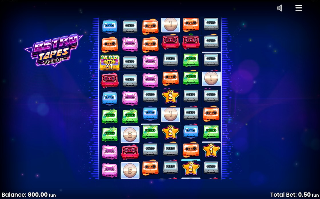 Free Spins-läget med spelets symboler i rutnätet